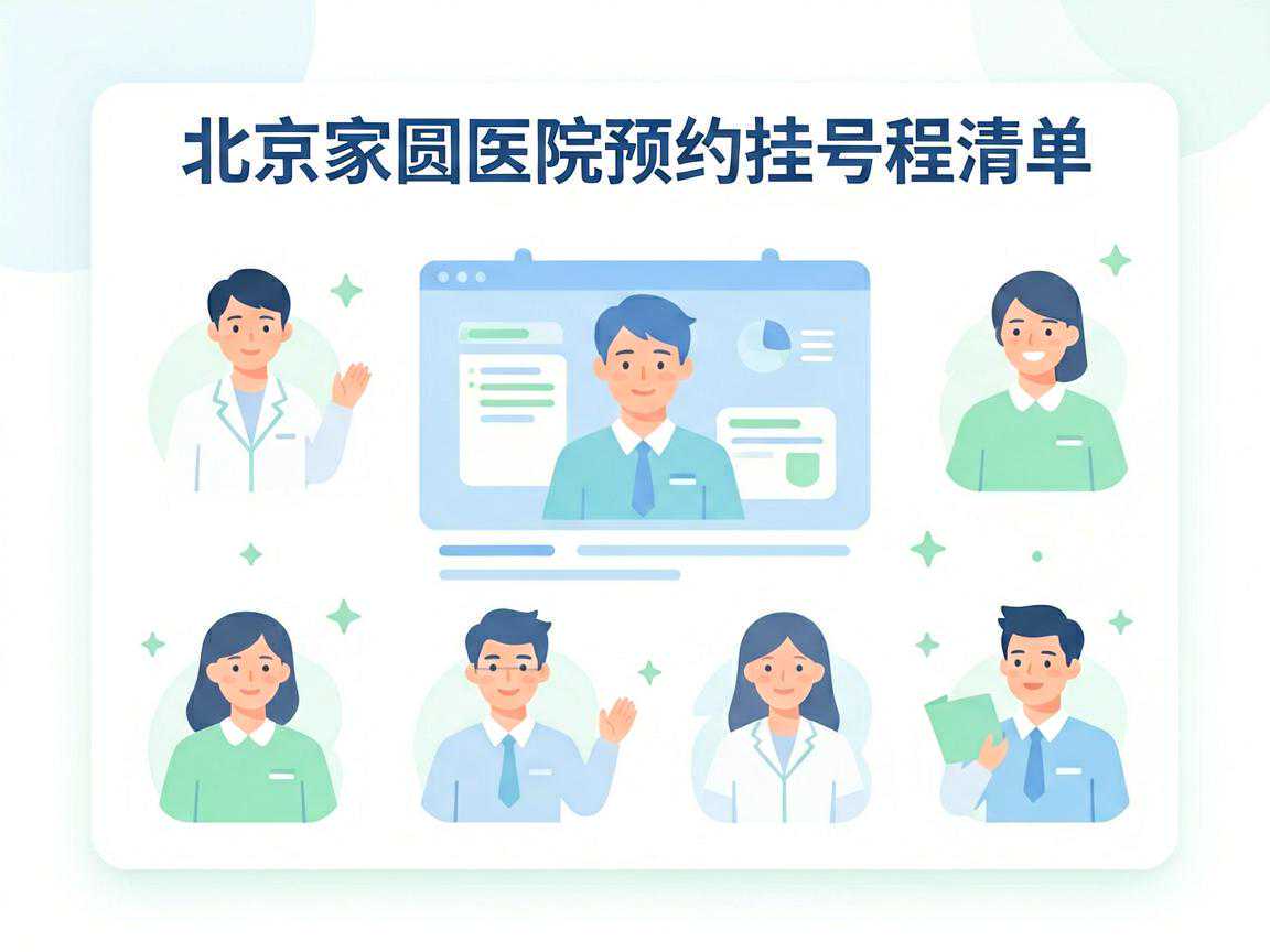 北京家圆医院预约挂号流程清单