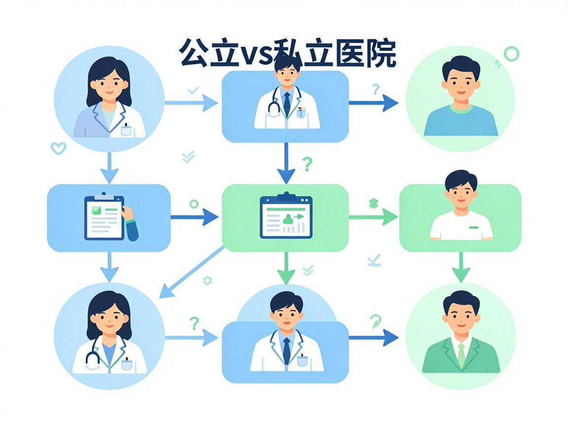 公立vs私立医院选择决策流程图