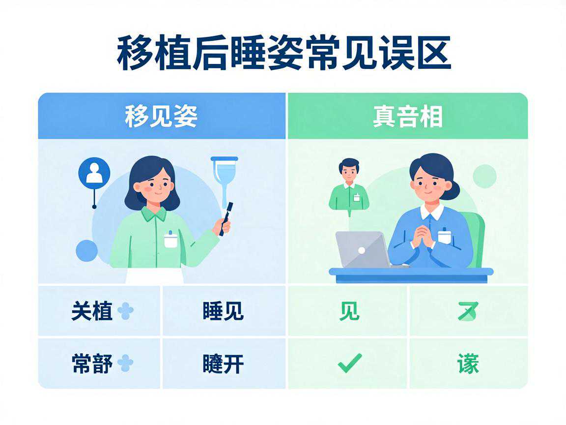 移植后睡姿常见误区与真相对比表