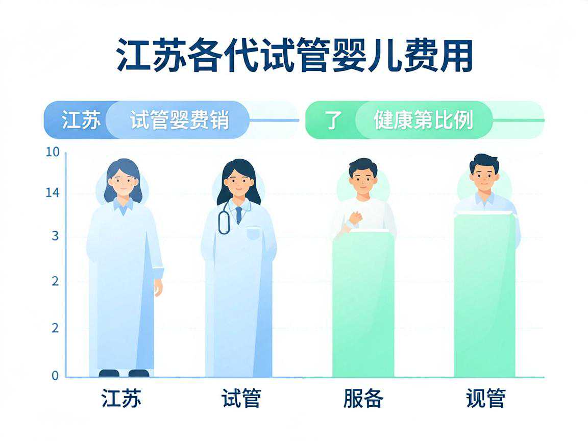 江苏各代试管婴儿费用构成与报销比例对比图