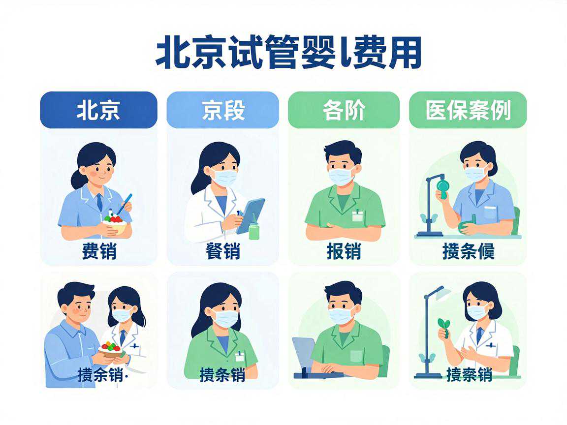 北京试管婴儿各阶段费用及医保报销比例对比图