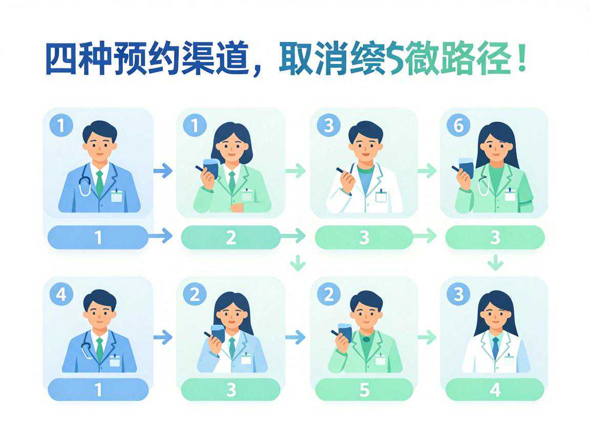 四种预约渠道取消路径对比