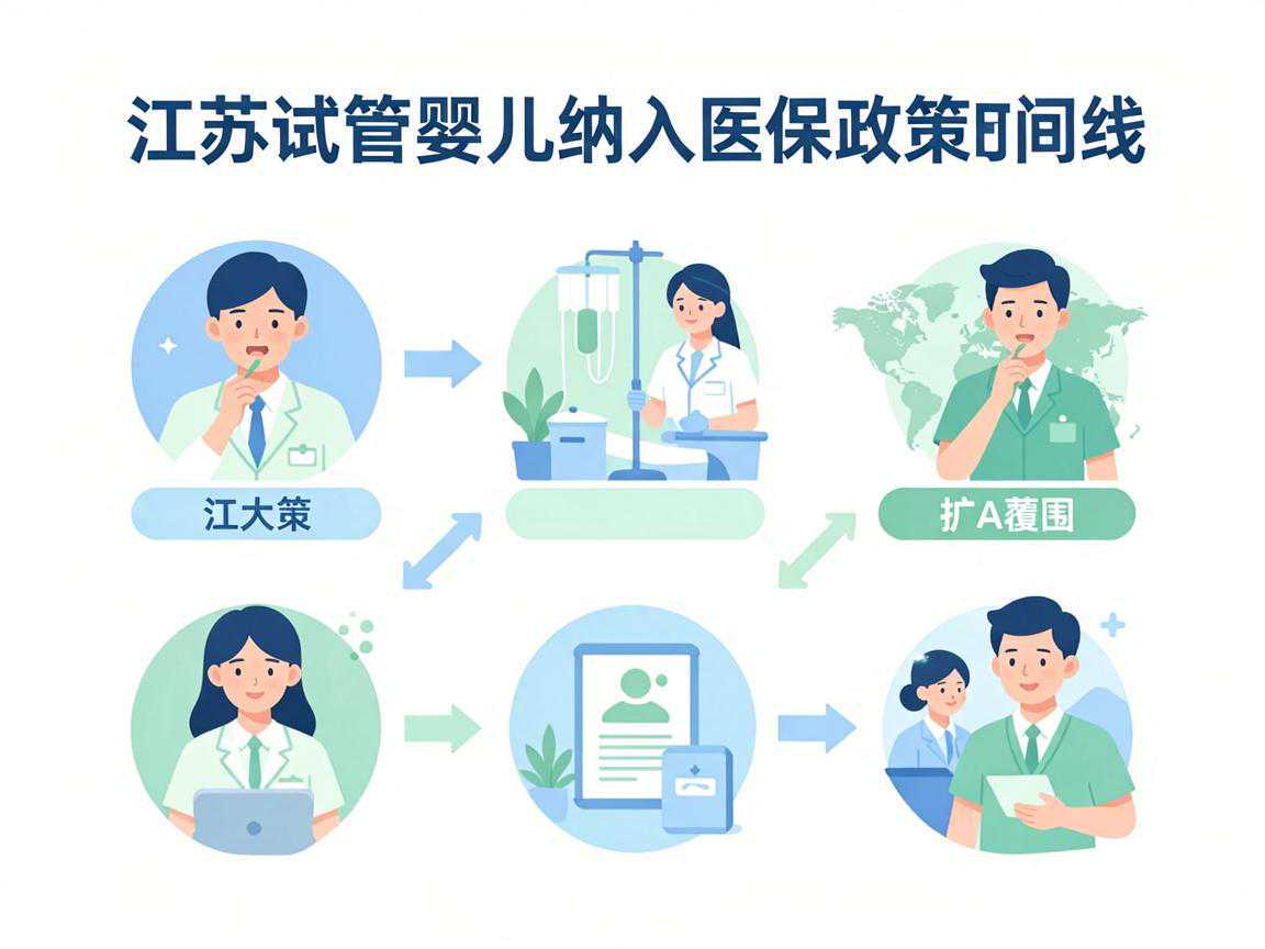 江苏试管婴儿纳入医保政策时间线——2022年发文到2024年扩大覆盖范围