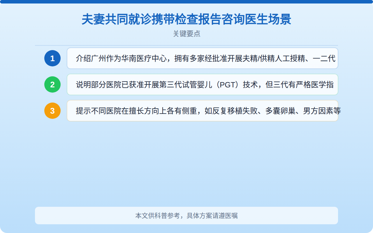 夫妻共同就诊携带检查报告咨询医生场景