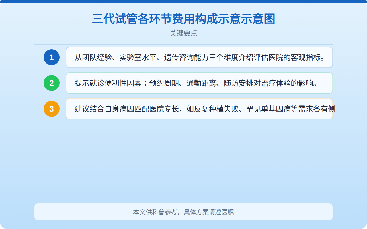 三代试管各环节费用构成占比示意图