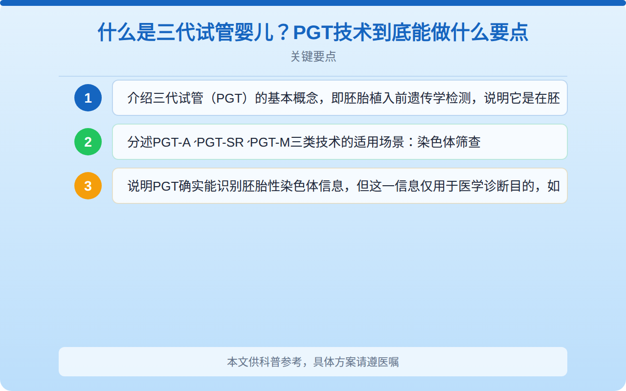 三代试管包生男孩是真的吗?揭开PGT技术真相与法律边界